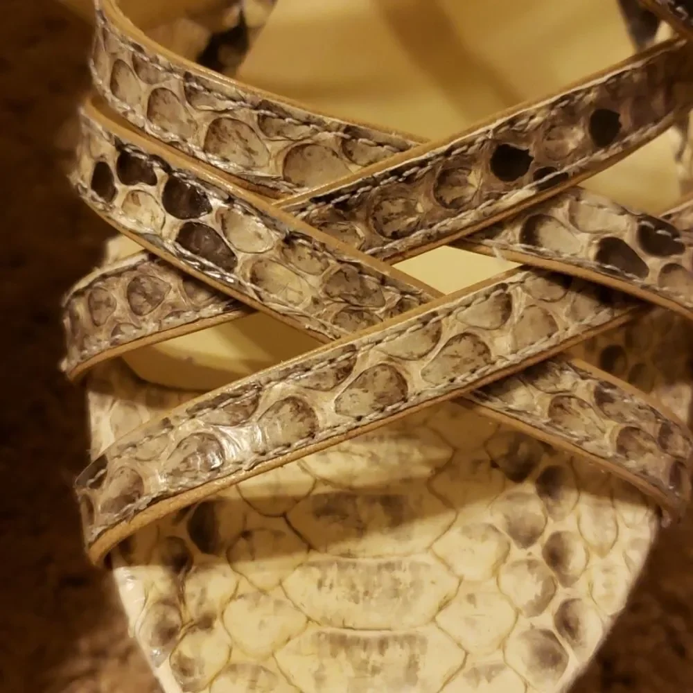 Alexandre Birman snake pattern wedg…‎